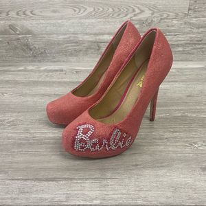 Customized Barbie Alba Pink sparkly Pumps